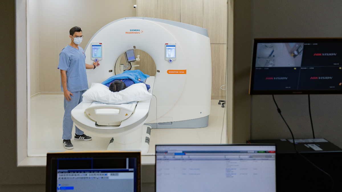 Cardiac CT scan